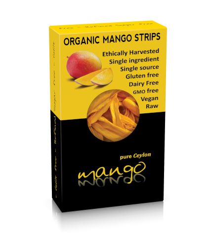 KOKONATI ORGANIC DRIED MANGO STRIPS 100G