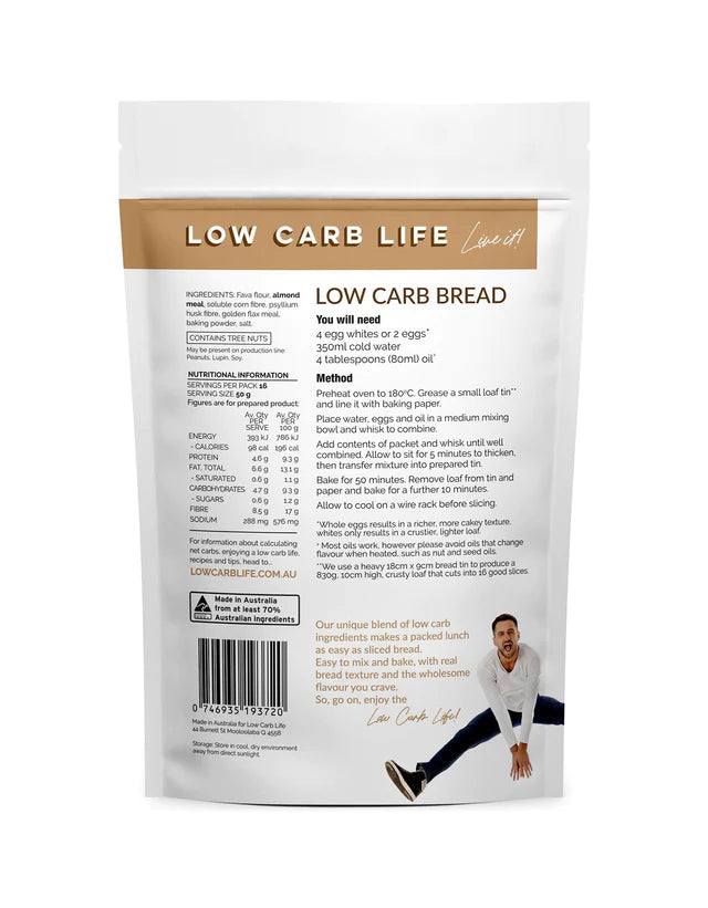 
                  
                    LOW CARB LIFE BREAD MIX 400G
                  
                