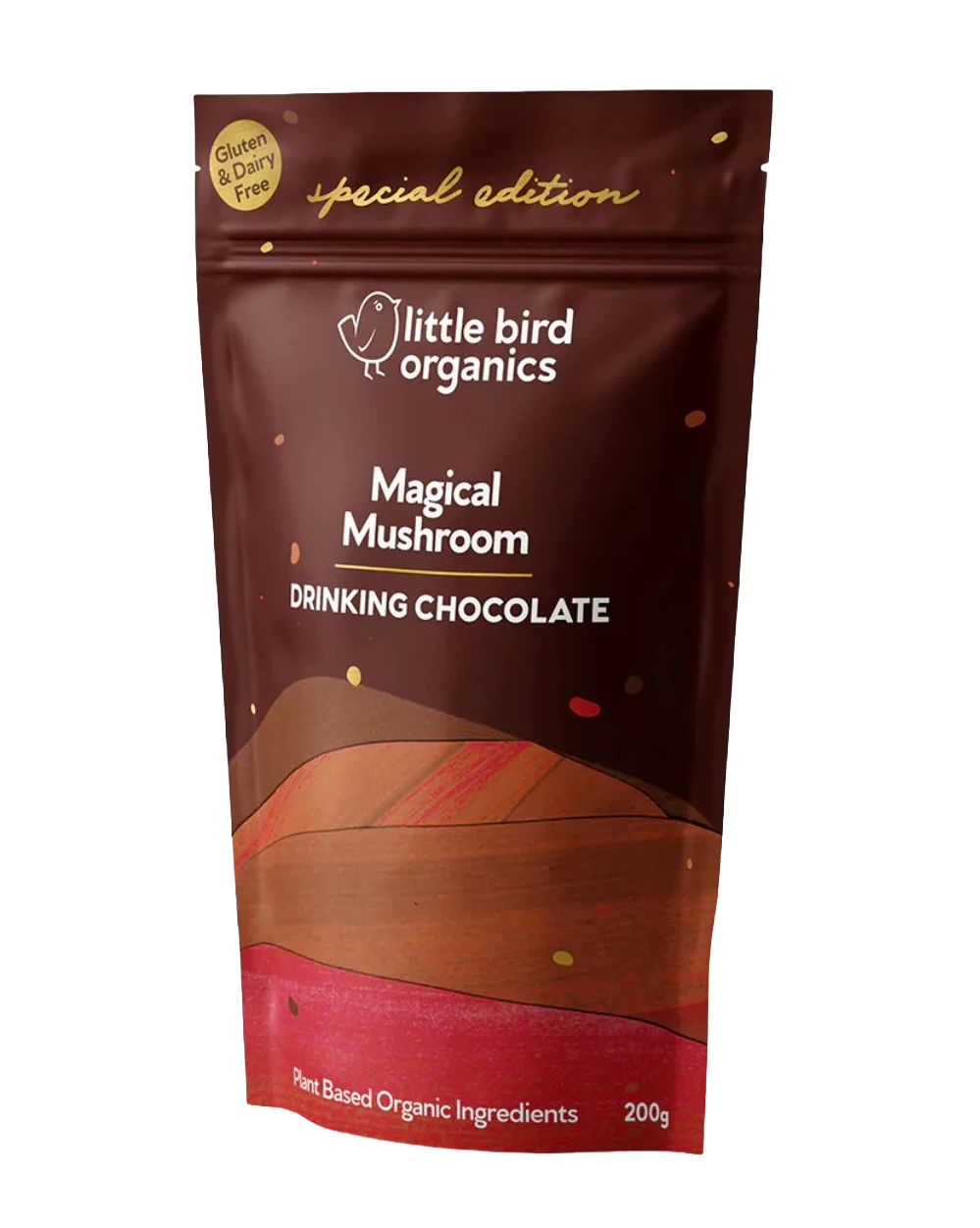 LITTLE BIRD MAGICAL MUSHROOM DRINKING CHOCOLATE 200G