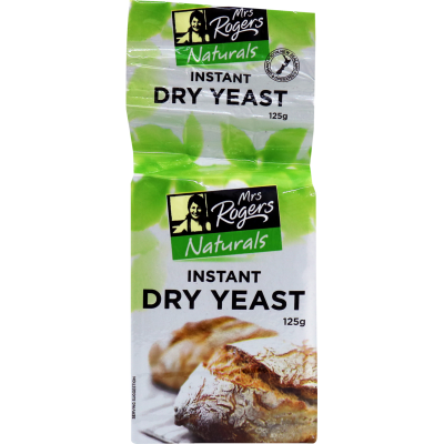 MRS ROGERS DRY ACTIVE YEAST 125G