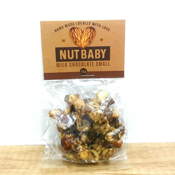 NUT BABY MILK CHOCOLATE COVERED NUT BAR 45G