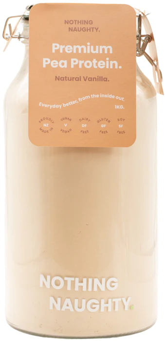 NOTHING NAUGHTY PEA PROTEIN POWDER VANILLA 1KG