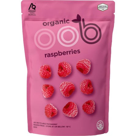 OOB ORGANIC RASPBERRIES 300G