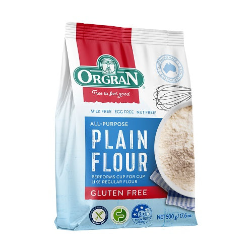 ORGRAN FLOUR PLAIN GLUTEN FREE 500G