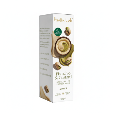 HEALTH LAB PISTACHIO & CUSTARD BALLS 4PK
