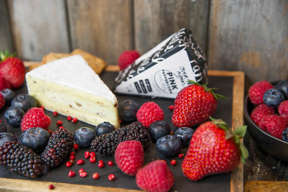OVER THE MOON DAIRY BRIE WITH PINK PEPPERCORNS