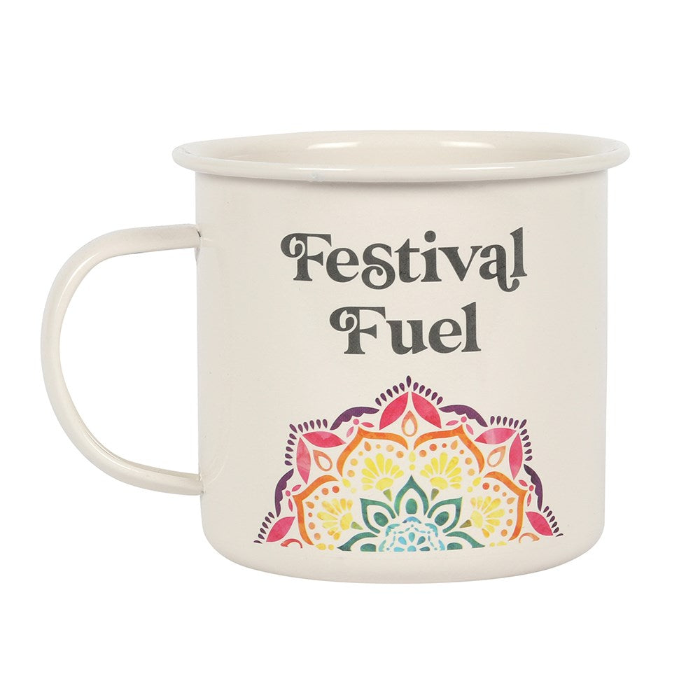 MANDALA ENAMEL MUG