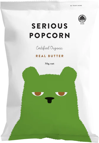 SERIOUS FOODS REAL BUTTER POPCORN 70G