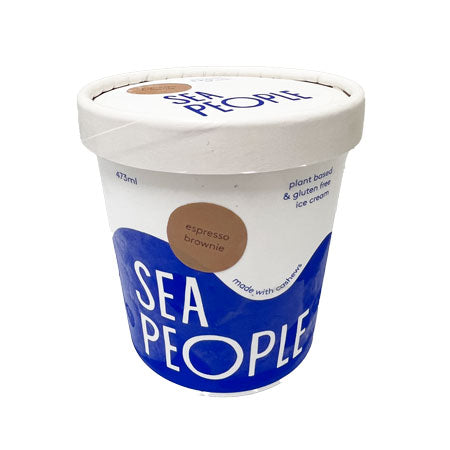 SEA PEOPLE ESPRESSO BROWNIE VEGAN ICECREAM 473ML