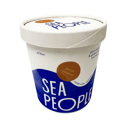 SEA PEOPLE PECAN CARAMEL VEGAN ICE CREAM 473ML