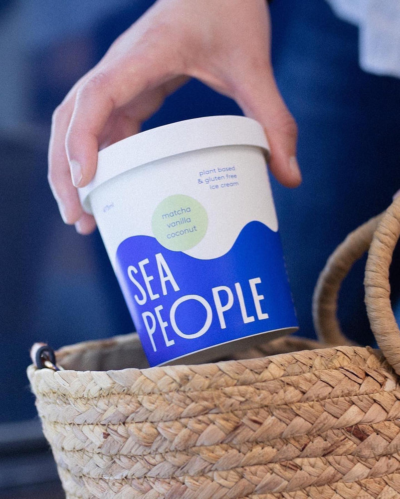 SEA PEOPLE MATCHA VANILLA COCONUT VEGAN ICECREAM 473ML