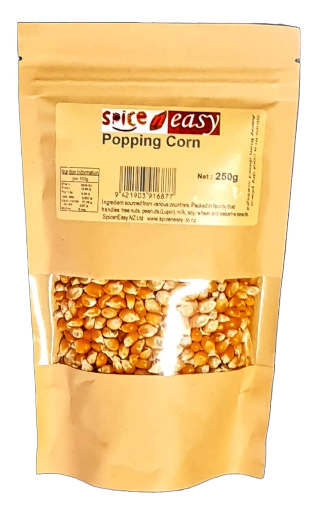 SPICE N EASY POPPING CORN NON GMO 250G