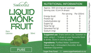 
                  
                    SWEET NZ LIQUID MONK FRUIT PURE 30ML
                  
                
