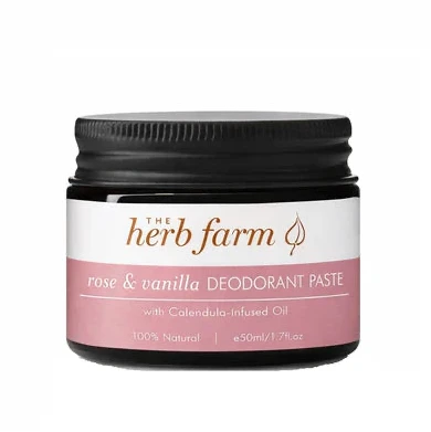 THE HERB FARM ROSE & VANILLA DEODORANT PASTE 50ML
