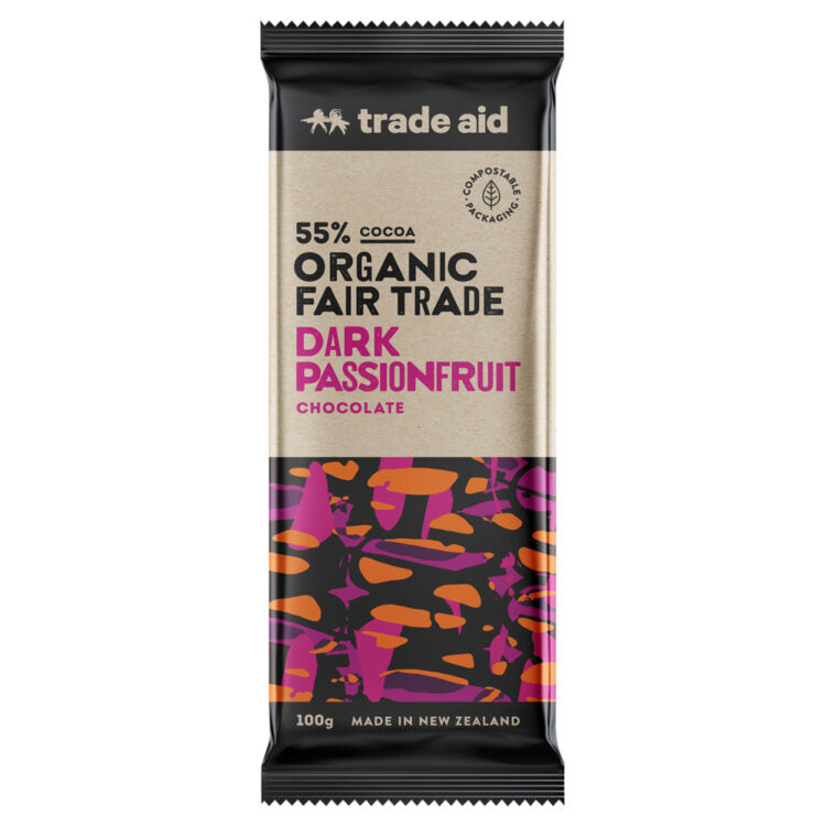TRADE AID PASSIONFRUIT CHOCOLATE 100G