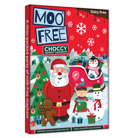 MOO FREE VEGAN ADVENT MILK CHOCOLATE 70G