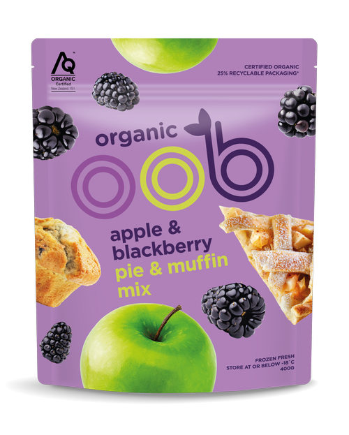 OOB ORGANIC APPLE & BLACKBERRY PIE MIX 400G