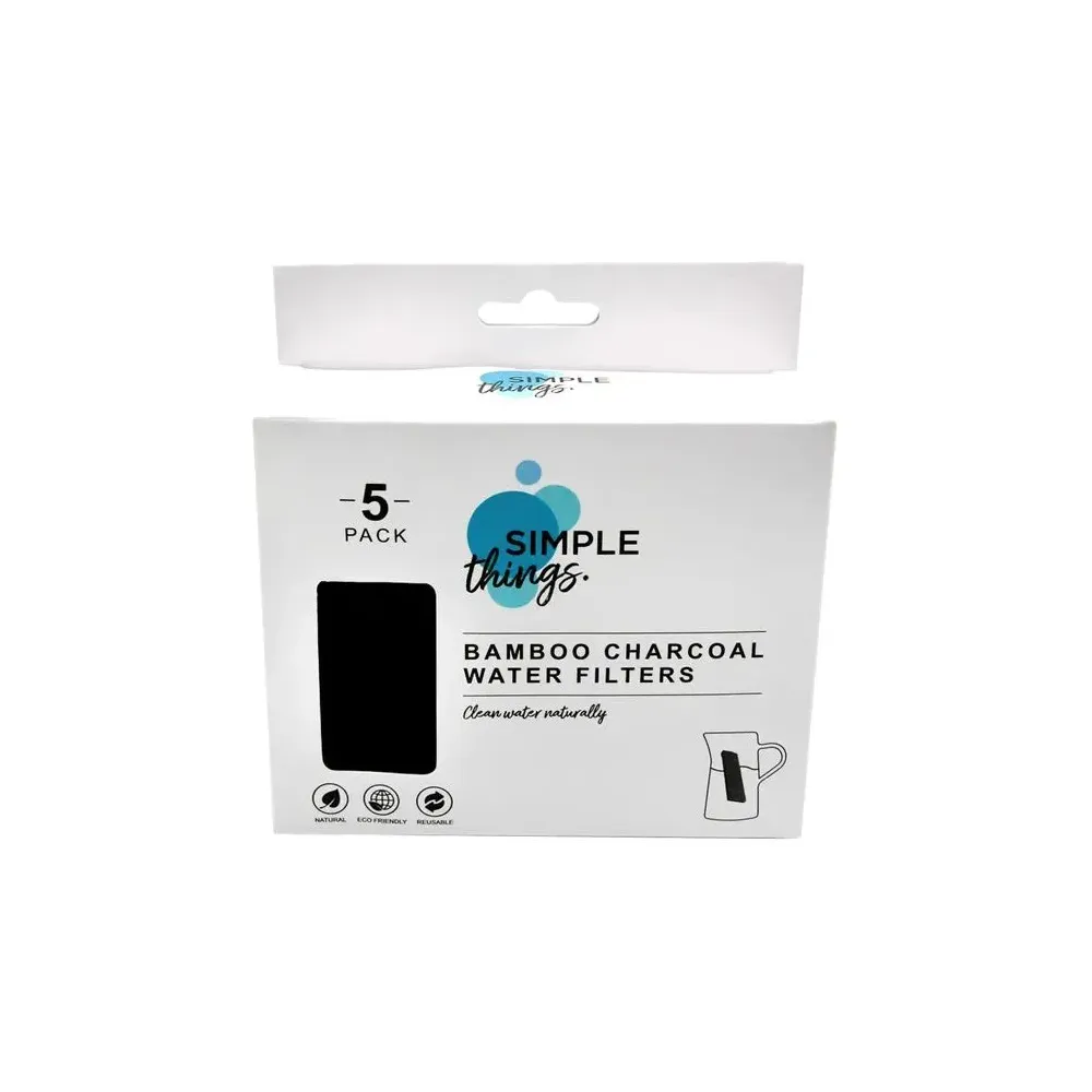 SIMPLE THINGS ACTIVE CHARCOAL WATER FILTER 5PK
