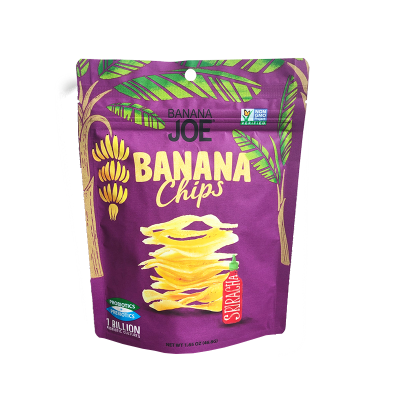 BANANA JOE SRIRACHA BANANA CHIPS 47G