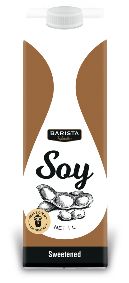 BARISTA FEDERATION ORGANIC SOY SWEETENED 1L