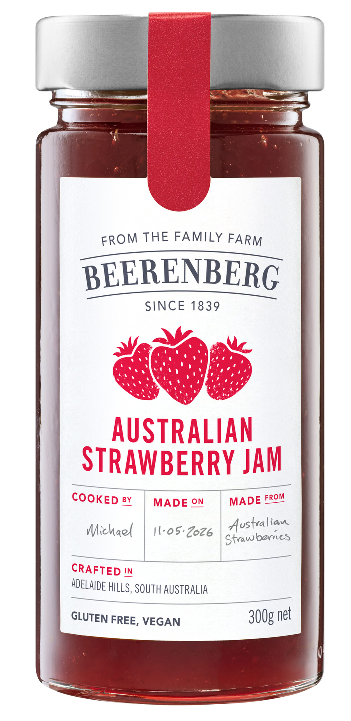 BEERENBERG STRAWBERRY JAM 300G