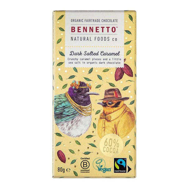 BENNETTO DARK SALTED CARAMEL 80G