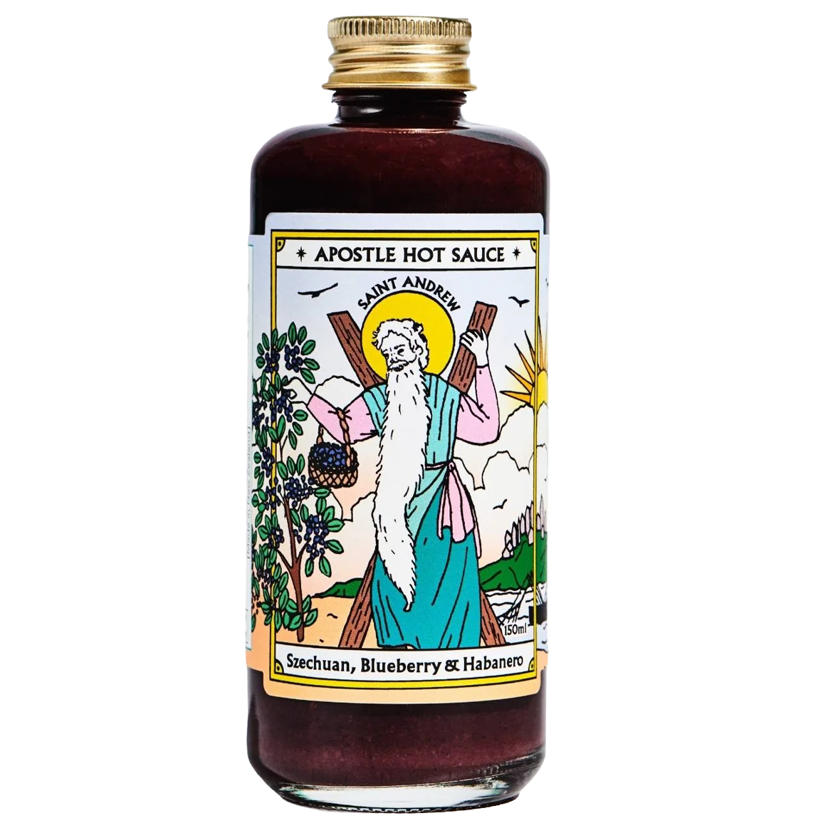 APOSTLE HOT SAUCE ST ANDREW SZECHUAN BLUEBERRY & HABABERO 150ML