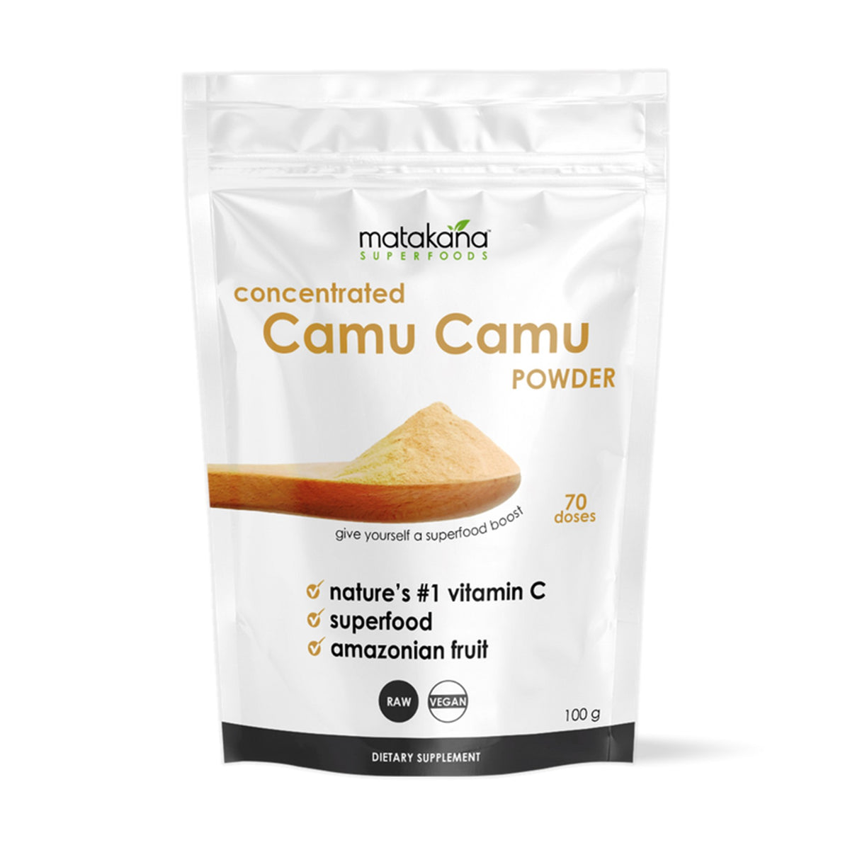 MATAKANA SUPERFOODS CAMU CAMU POWDER 100G