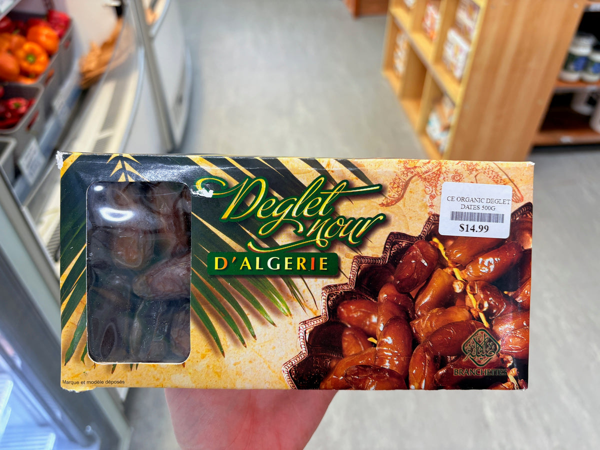 ORGANIC DEGLET DATES IN BOX 500G