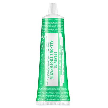 DR BRONNERS SPEARMINT TOOTHPASTE 140G