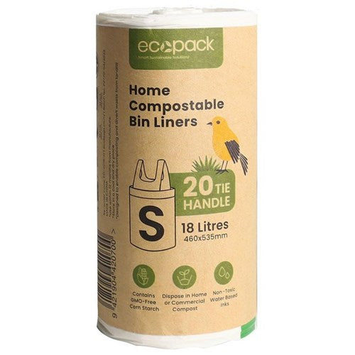 ECO PACK BAGS 18L BIN LINERS 20 BAGS