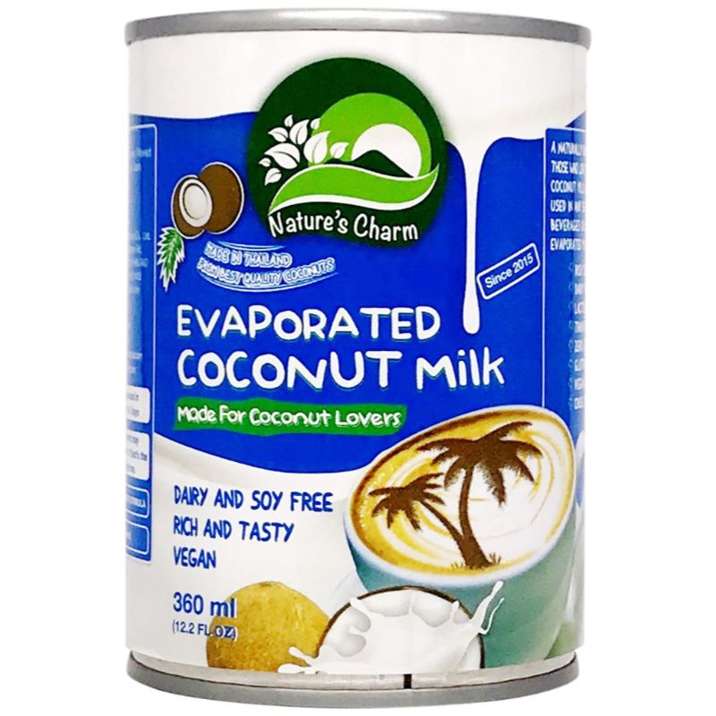 NATURES CHARM EVAPORATED COCONUT MILK CAN 360ML