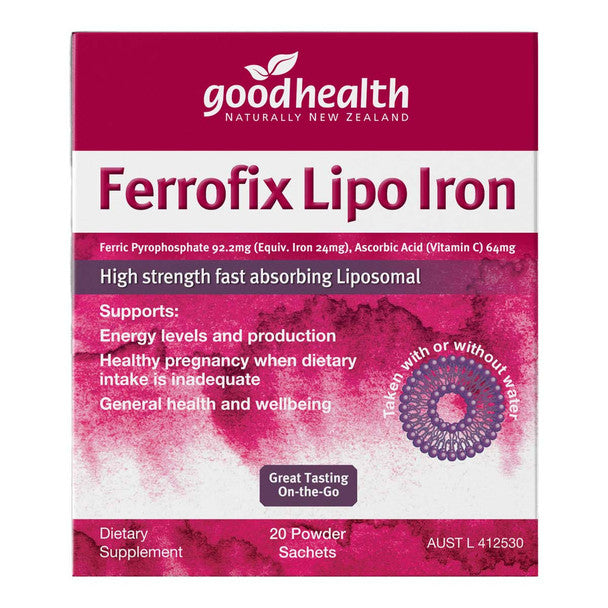 GOOD HEALTH FERROFIX LIPO IRON 20 X 2G