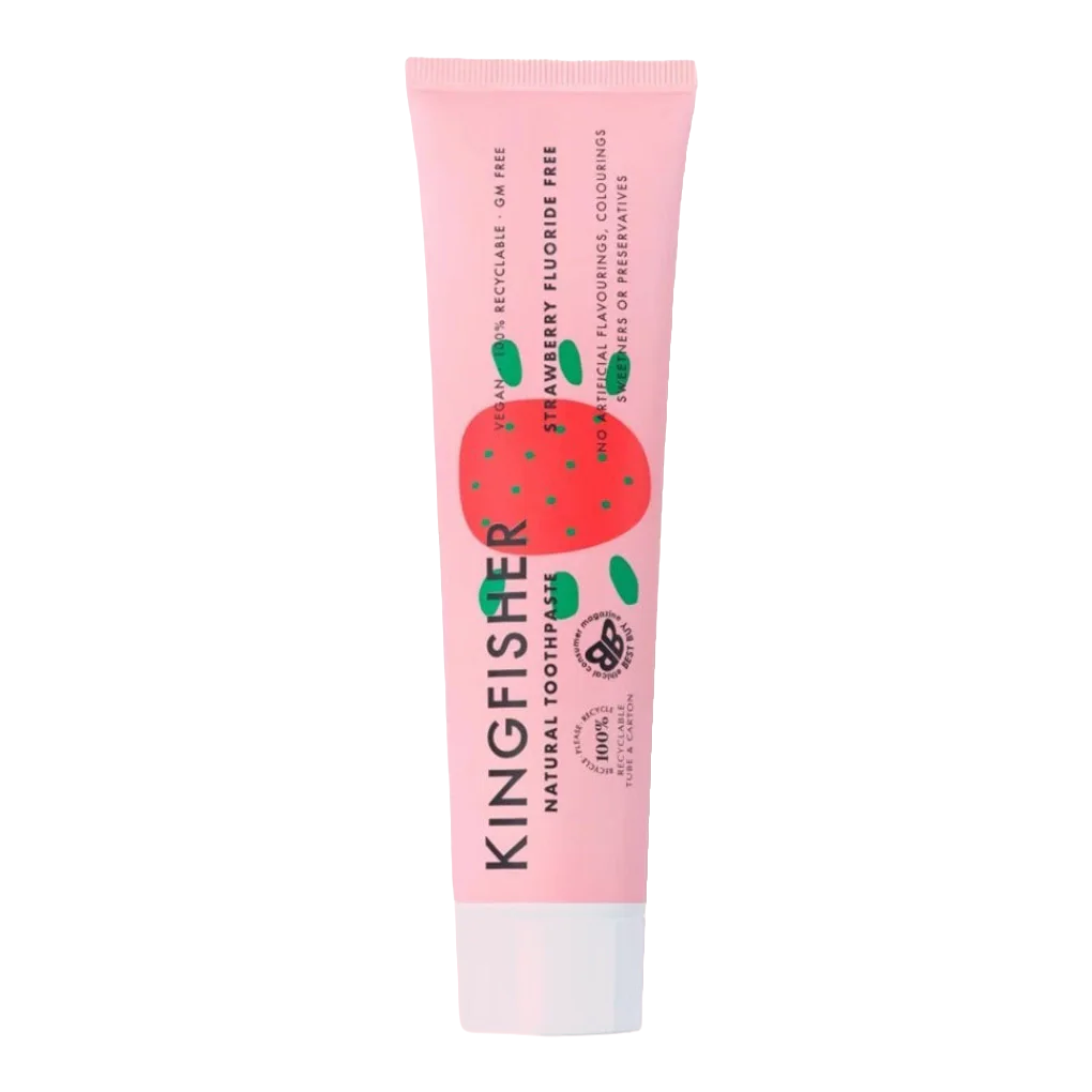 KINGFISHER KIDS FLUORIDE FREE STRAWBERRY TOOTHPASTE 75ML