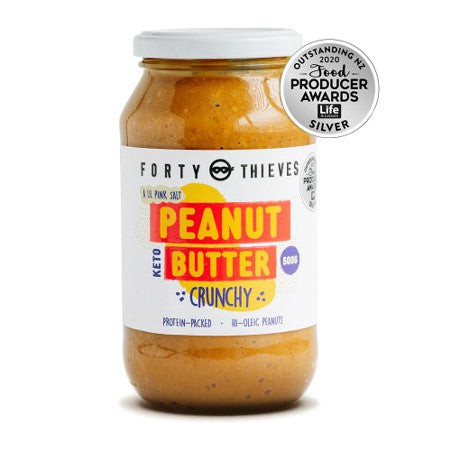 FORTY THIEVES CRUNCHY PEANUT BUTTER 500G
