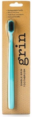 GRIN NATURAL 100% RECYCLED TOOTHBRUSH MIXED MINT & IVORY SOFT