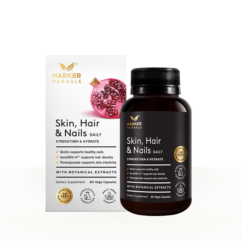 HARKER HERBALS SKIN HAIR & NAILS 60 CAPS