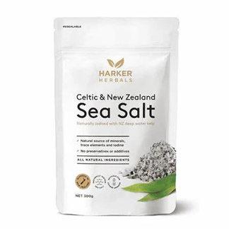 HARKERS HERBALS CELTIC & NZ SEA SALT WITH KELP 300G