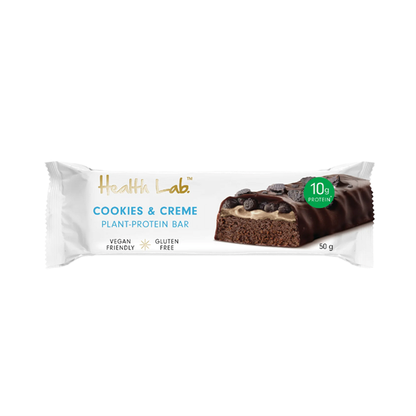 HEALTH LAB COOKIES & CREAM PROTEIN BAR 50G