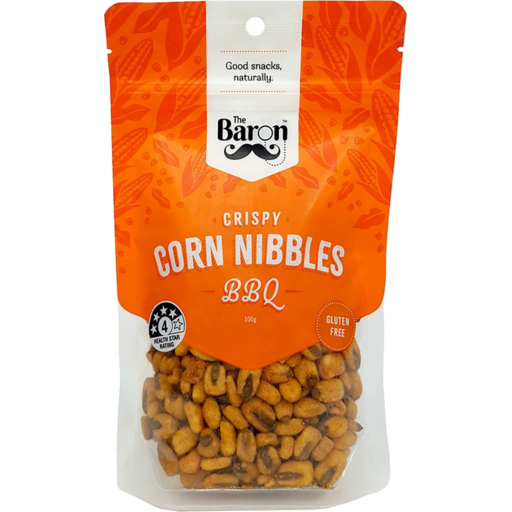 BARON CORN NIBBLES BBQ 100G