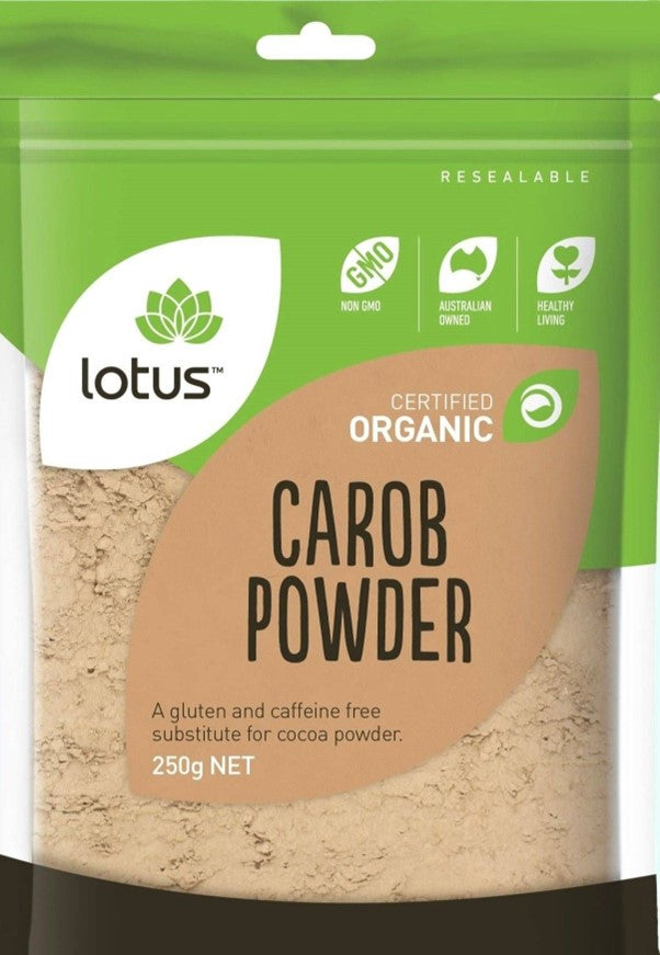 LOTUS ORGANIC CAROB POWDER 250G