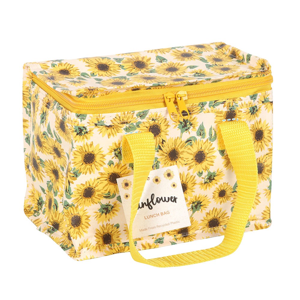 SUNFLOWER PRINT LUNCH BAG