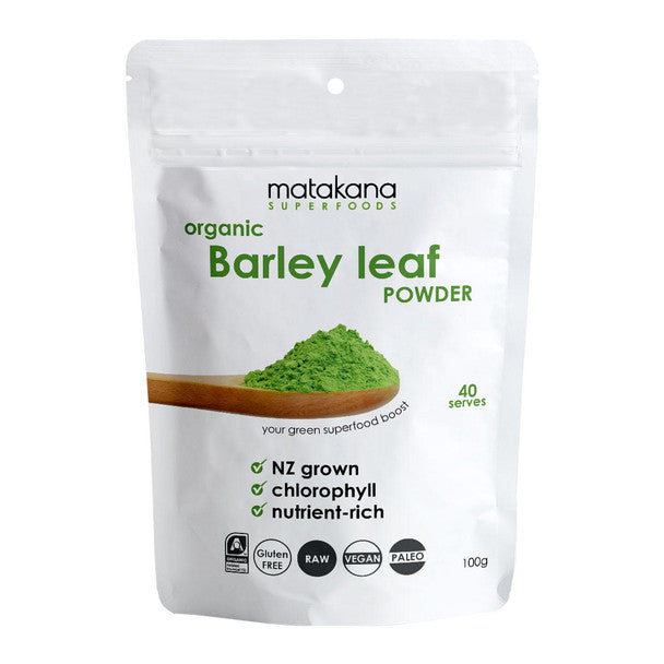 MATAKANA SUPERFOODS BARLEY GRASS / LEAF POWDER 100G
