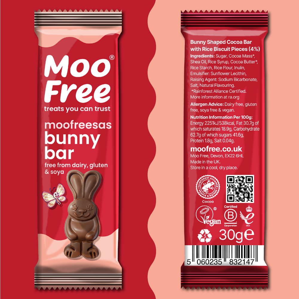 MOO FREE MOOFREESAS BUNNY BAR 30G – Simply Organic NZ