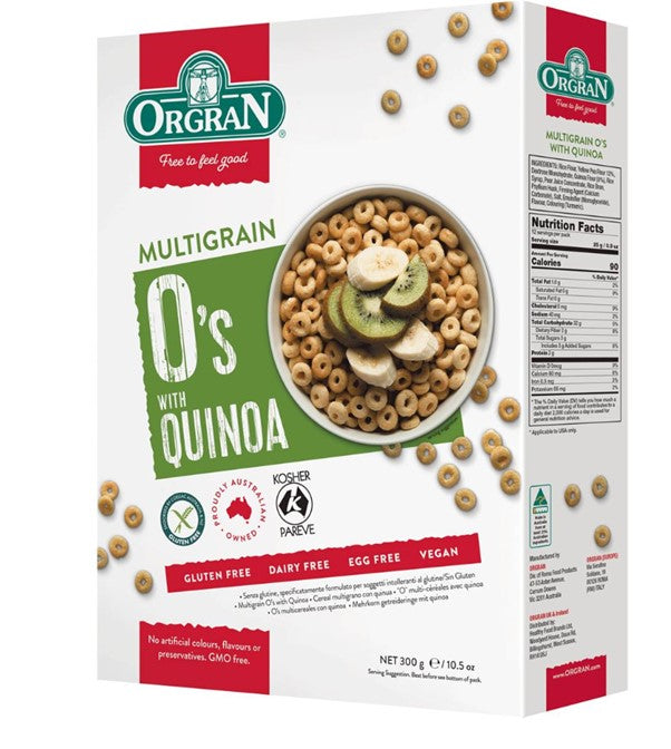 ORGRAN MULTI GRAIN O'S CEREAL 300G