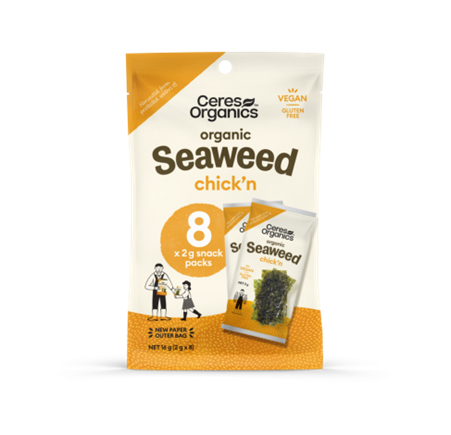 CERES BIO SEAWEED SNACK CHICKN MULTIPACK 2G X 8