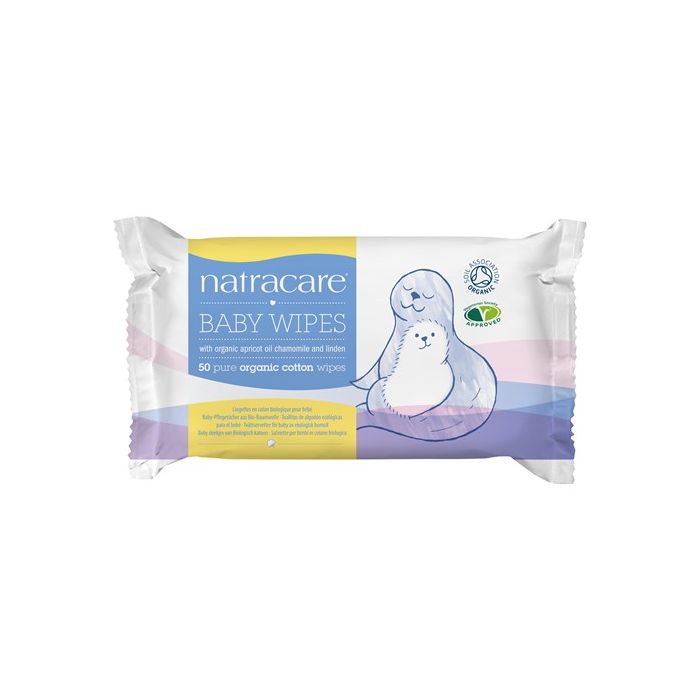 NATRACARE BABY WIPES 50 PACK