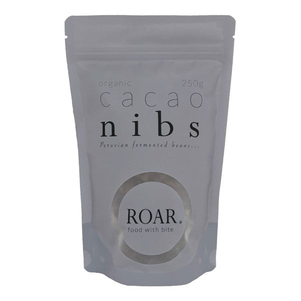 ROAR ORGANIC CACAO NIBS RAW 250G