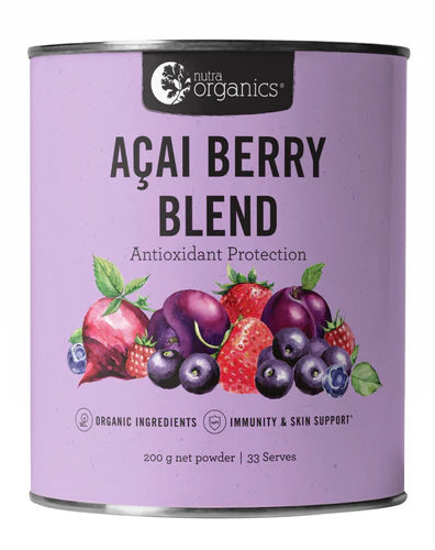 NUTRA ORGANIC ACAI BERRY BLEND POWDER 200G