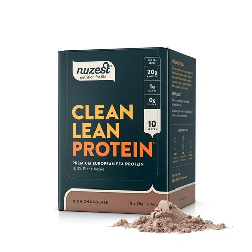 NUZEST CLEAN PROTEIN CHOCOLATE SACHETS 10X25G BOX